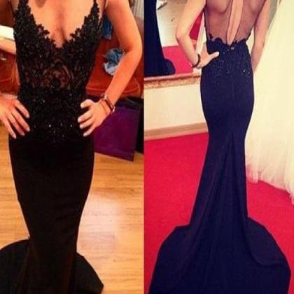 Long Custom Prom Dress,black Prom Dress,mermaid..