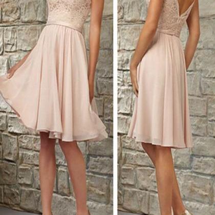 Short Bridesmaid Dress,blush Pink Bridesmaid..