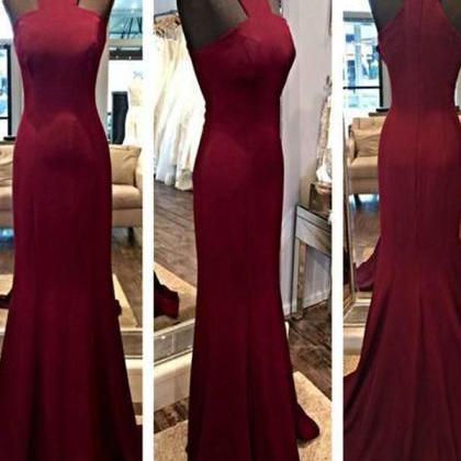 Long Custom Prom Dress,burgundy Prom Dress,..