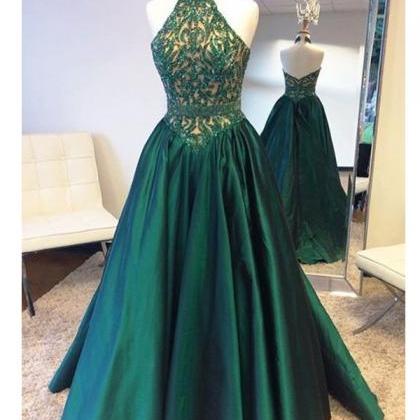 Prom Dress Long,green Prom Dress, Hater Prom..