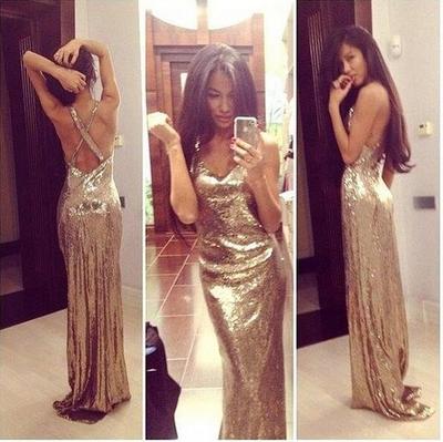 Sexy Prom Dresses Gold