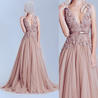 Long Prom Dress, Dusty Pink Prom Dress, Off Shoulder Prom Dress,elegant Prom Dress, Pd0064