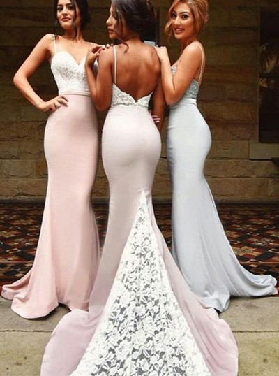 Long Bridesmaid Dress, Custom Bridesmaid Dress,spaghetti Straps Bridesmaid Dress,open Back Bridesmaid Dress,sexy Bridesmaid Dress,elegant