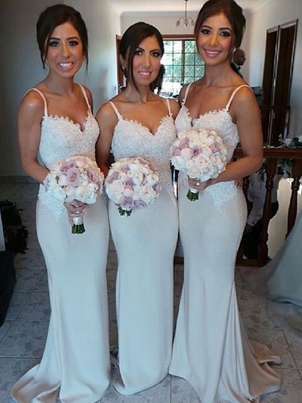 Long Bridesmaid Dress,spaghetti Strap Bridesmaid Dress,lace Bridesmaid Dress,sleeveless Bridesmaid Dress,simple Bridesmaid Dress,rehearsal