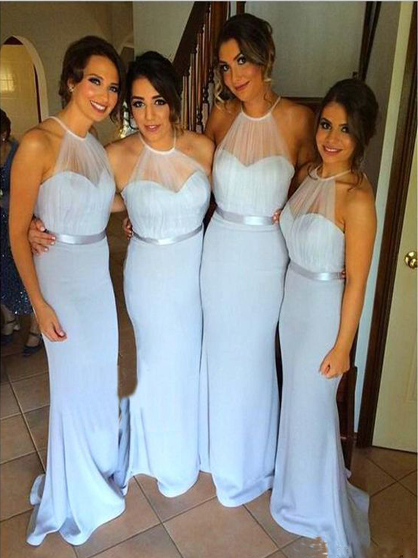 Long Bridesmaid Dress,blue Bridesmaid Dress,halter Bridesmaid Dress,off Shoulder Bridesmaid Dress,see Through Bridesmaid Dress,high Waist