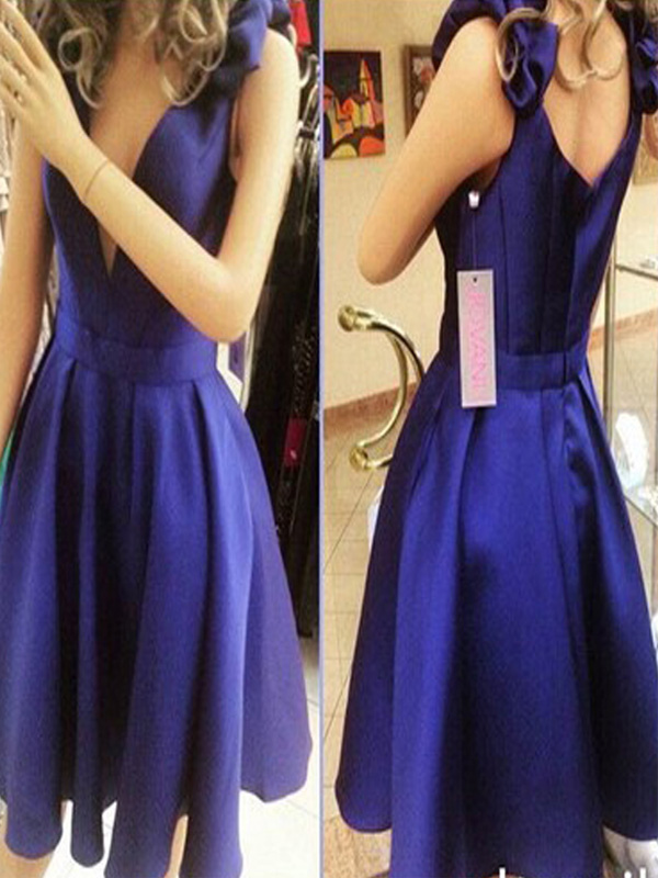 Short Homecoming Dress, Royal Blue Homecoming Dress, Simple Homecoming ...