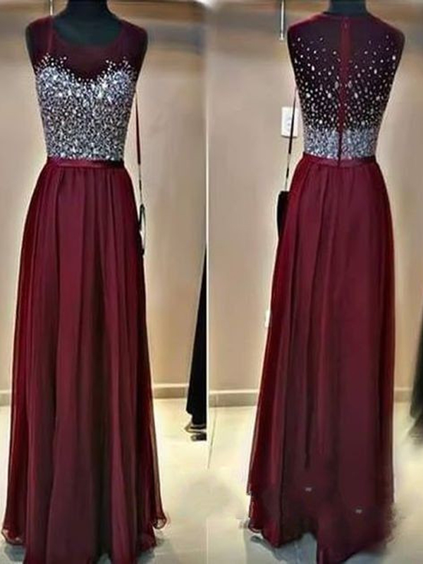 Long Custom Prom Dress,burgundy Prom Dress, Beaded Prom Dress, Charming Prom Dress, Sparkly Prom Dress, Floor-length Prom Dress, 2017 Prom Dress.