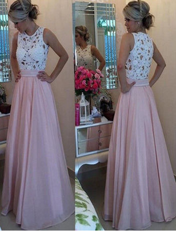White Top Prom Dress