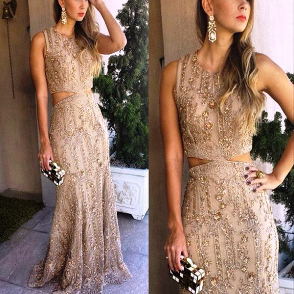 Champagne Prom Dress, Vintage Prom Dress, Beading Prom Dress, Sparkly Prom Dress, Junior Prom Dress, Charming Prom Dress, Evening Party Gowns,