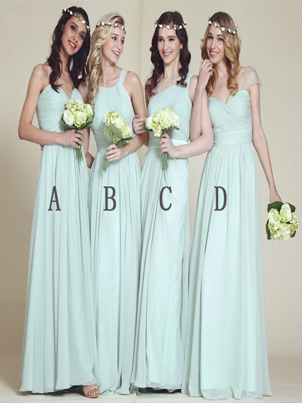 Bridesmaid Dress Long,Mint Bridesmaid Dress, Floor Length Bridesmaid ...